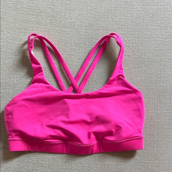 Lululemon Women's Pink Sports Bra - Picture 1 of 3